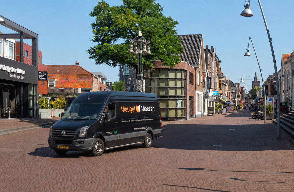 Vleugel Vloeren legt PVC visgraat planken
